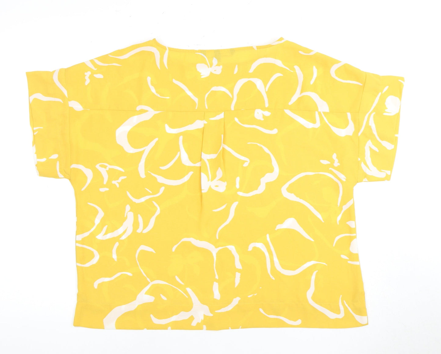 Womens UK Size M VERO MODA Yellow Basic Blouse
