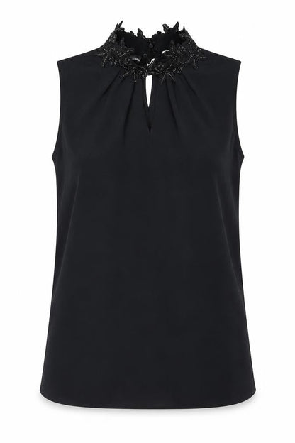 Womens UK Size 8 Dorothy Perkins Black Basic Blouse