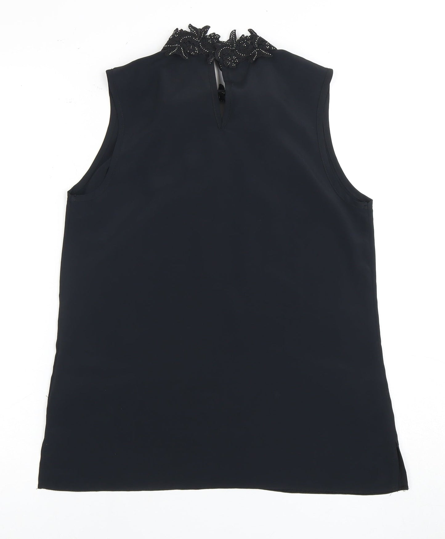 Womens UK Size 8 Dorothy Perkins Black Basic Blouse