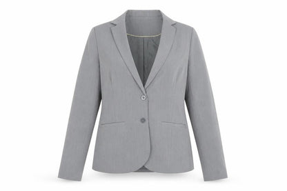 Rinascimento Grey Women's Two-Button Suit Jacket Size 12