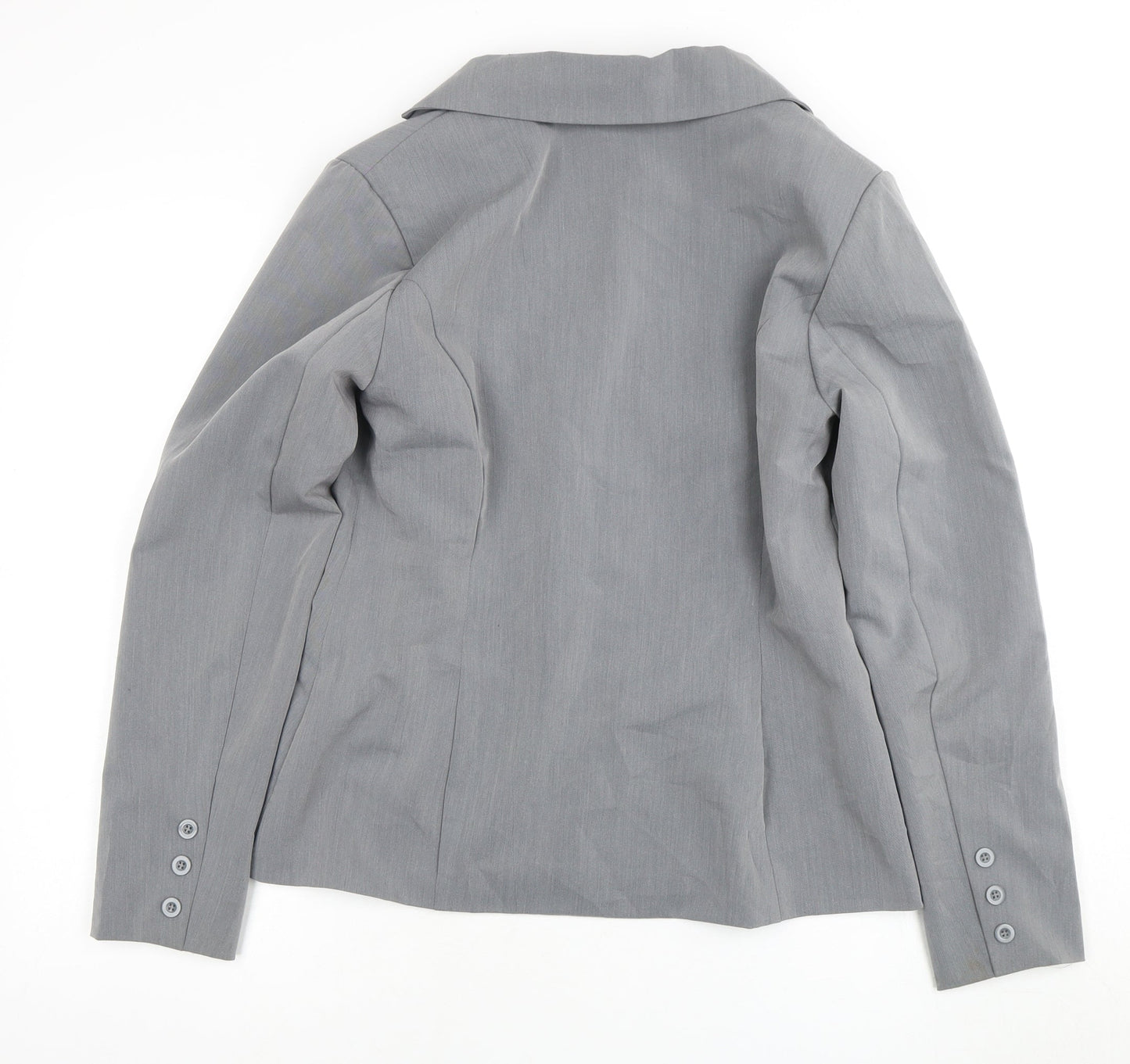 Rinascimento Grey Women's Two-Button Suit Jacket Size 12