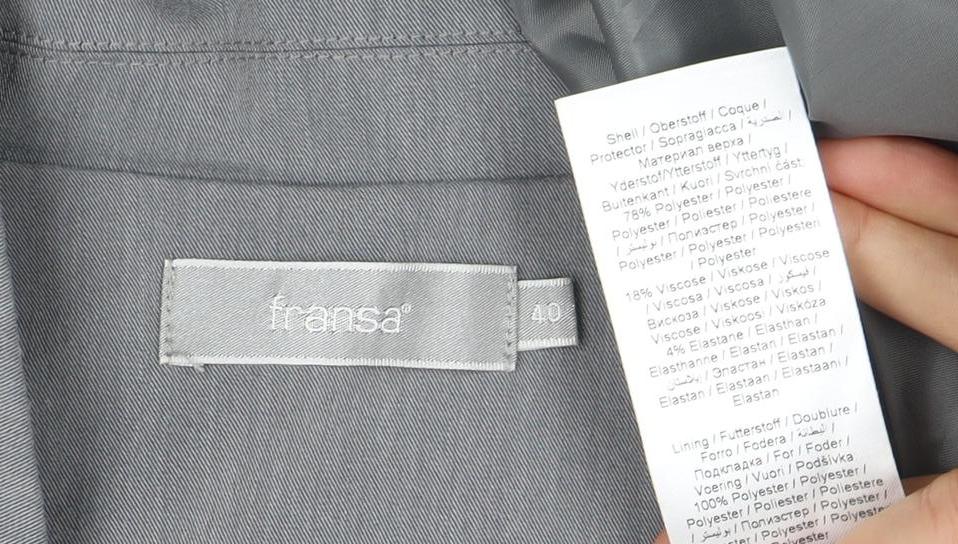 Rinascimento Grey Women's Two-Button Suit Jacket Size 12