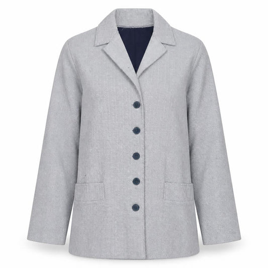 Weekenders Grey Women's Blazer M, Herringbone Casual