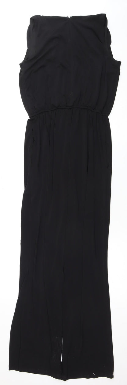 Donna Ricco Women's Black Sleeveless Jumpsuit Size 12