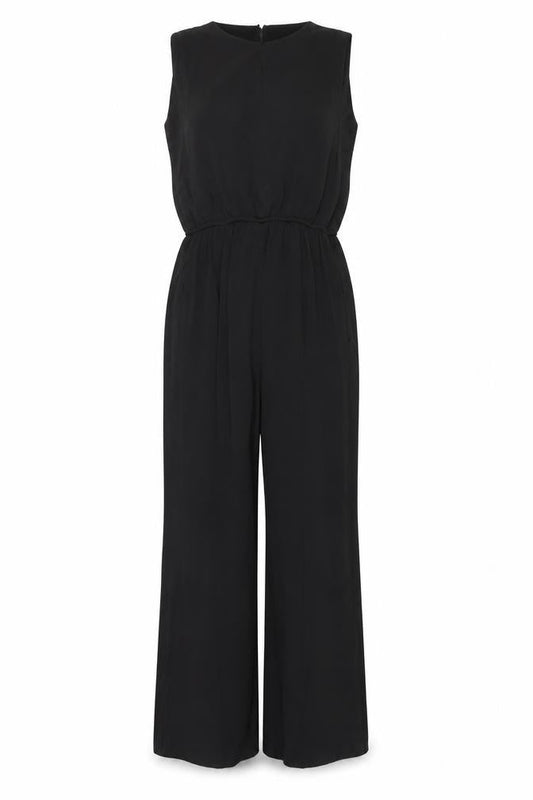 Donna Ricco Women's Black Sleeveless Jumpsuit Size 12