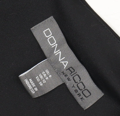 Donna Ricco Women's Black Sleeveless Jumpsuit Size 12