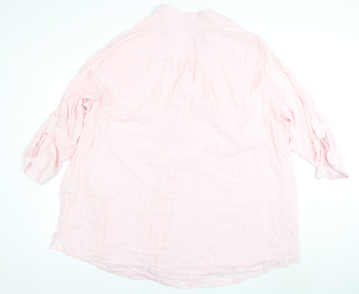 Womens UK Size 32 Yours Pink Basic Button-Up
