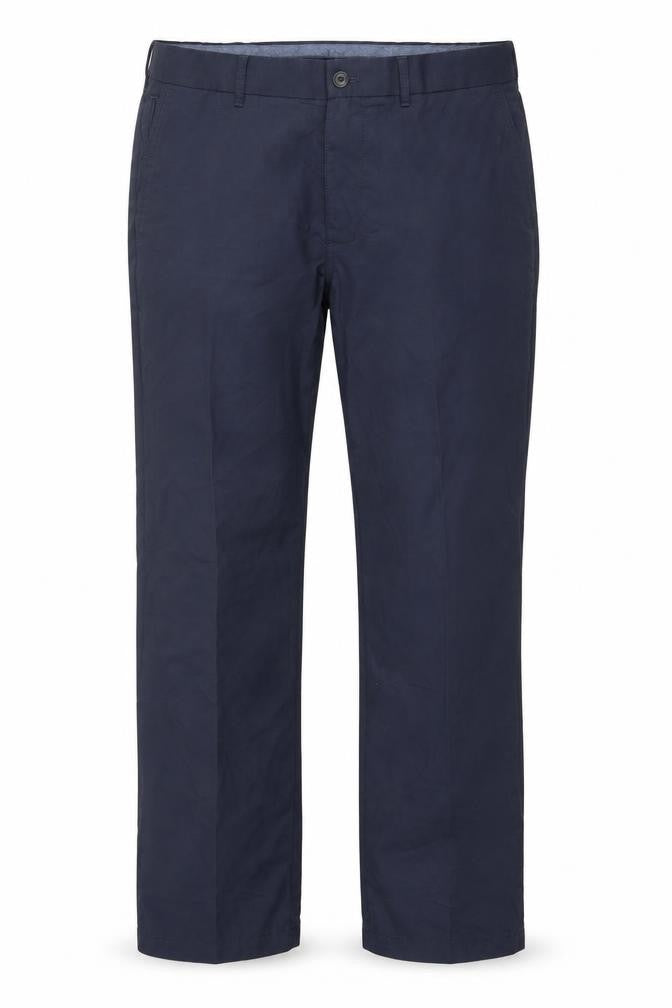 Unisex Adultss UK Size 32 in Marks and Spencer Regular Fit Chino Blue Trousers