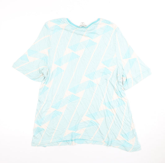 Autograph Women's Geometric Top Size 14 Short Sleeve