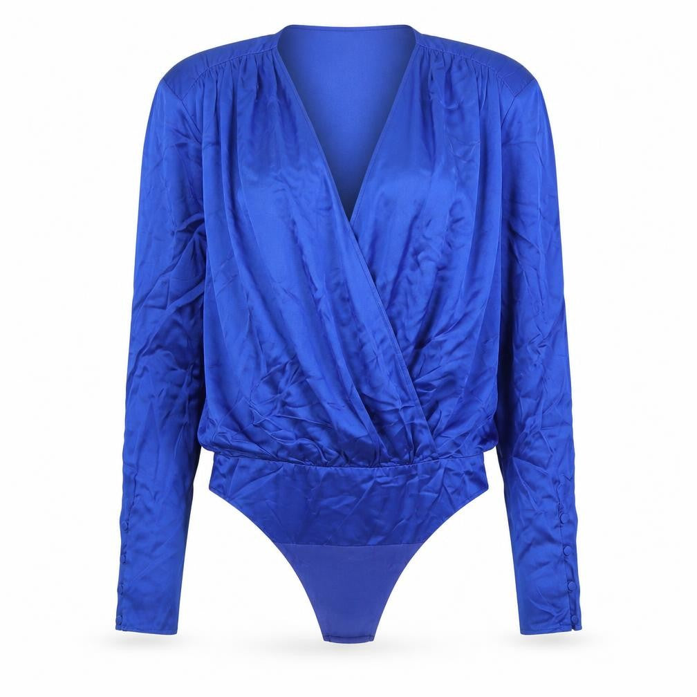 Womens UK Size 2 Zara One-Piece Blue Bodysuit