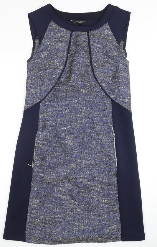 Dorothy Perkins Women's Blue Sheath Dress Size 8