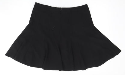 Marks and Spencer Black Flare Knee Length Skirt