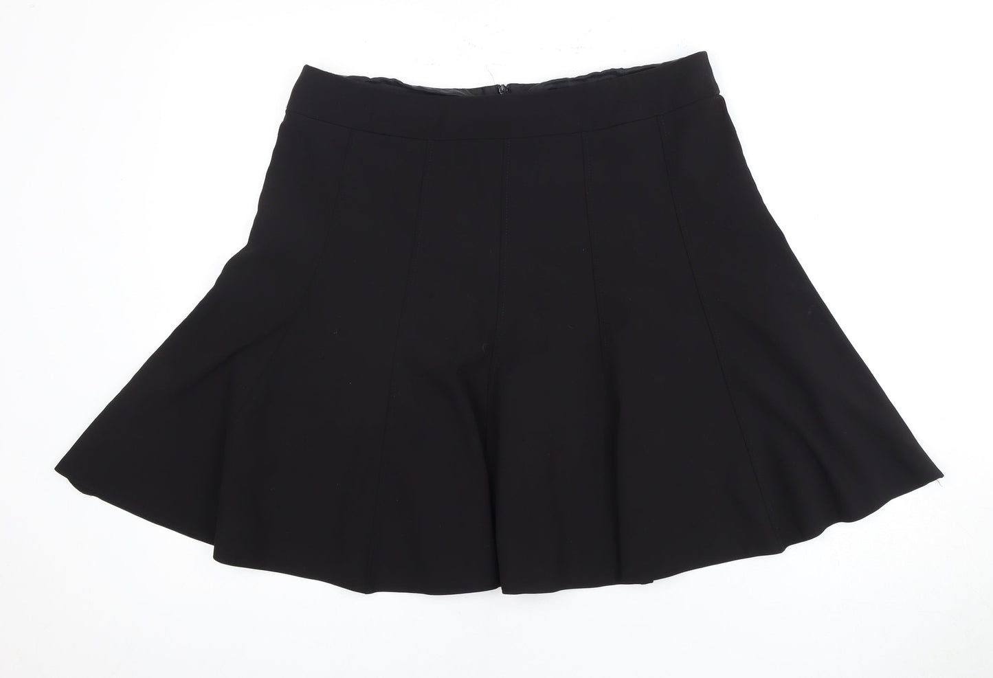 Marks and Spencer Black Flare Knee Length Skirt