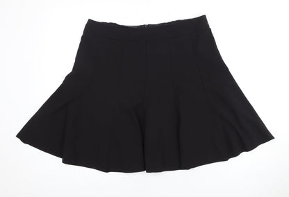 Marks and Spencer Black Flare Knee Length Skirt