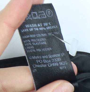 Marks and Spencer Black Flare Knee Length Skirt