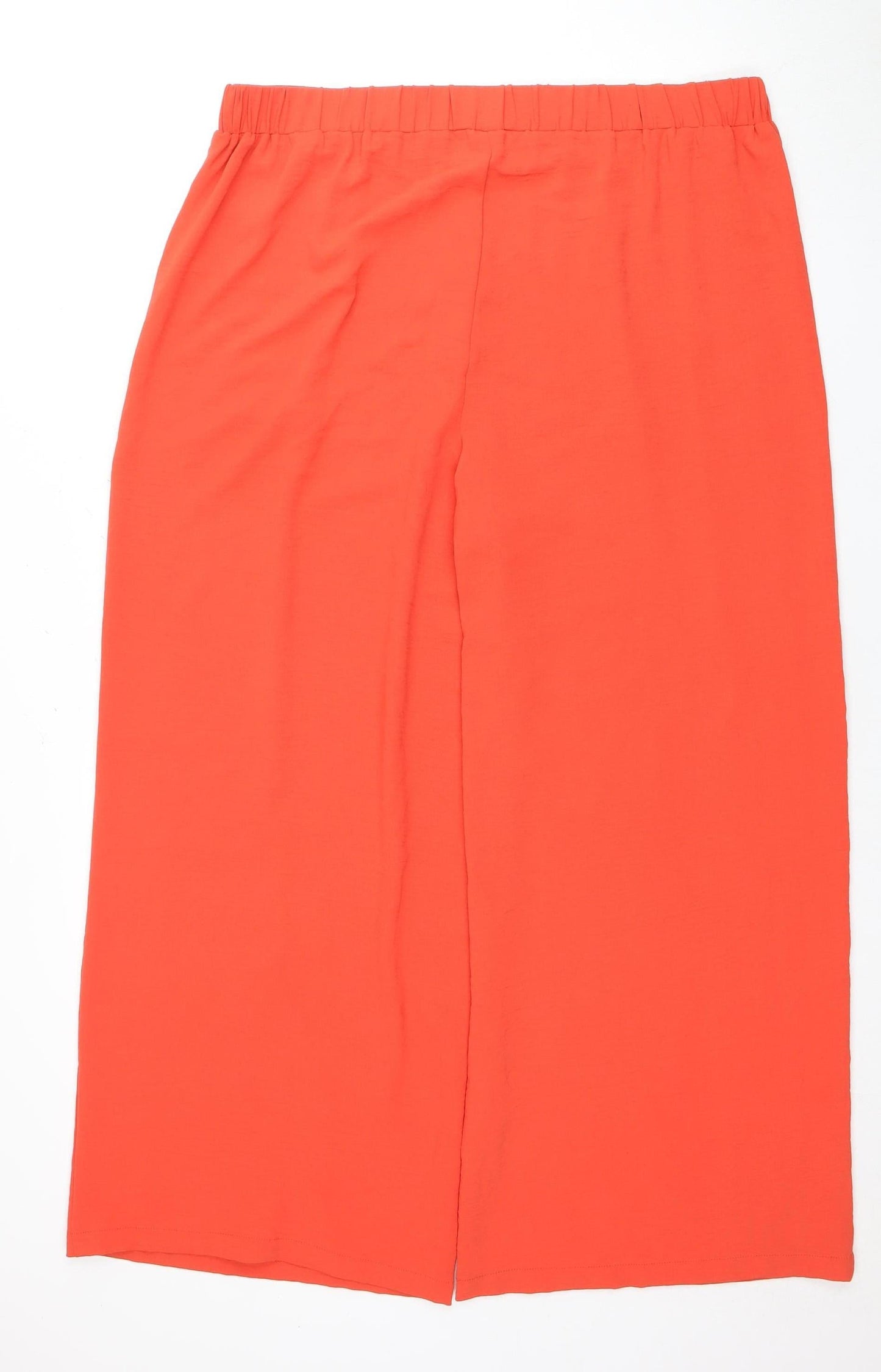Womens UK Size XL New Look Relaxed Fit Casual Red Trousers
