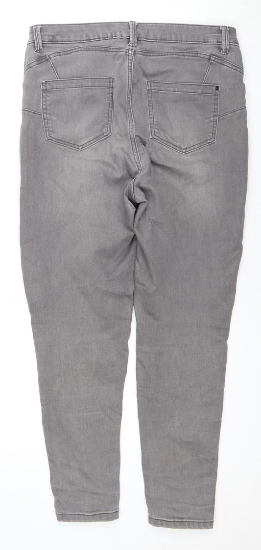 Womens UK Size 14 Slim Unknown Slim Fit Skinny Grey Jeans