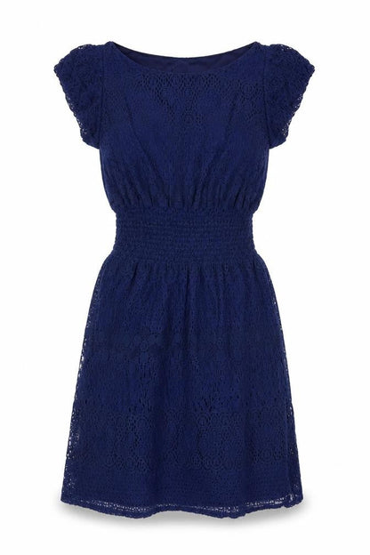 Pinky Women's Blue Dress, Size S, Lined Cotton
