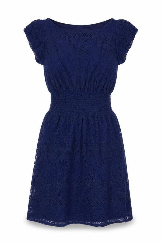 Pinky Women's Blue Dress, Size S, Lined Cotton
