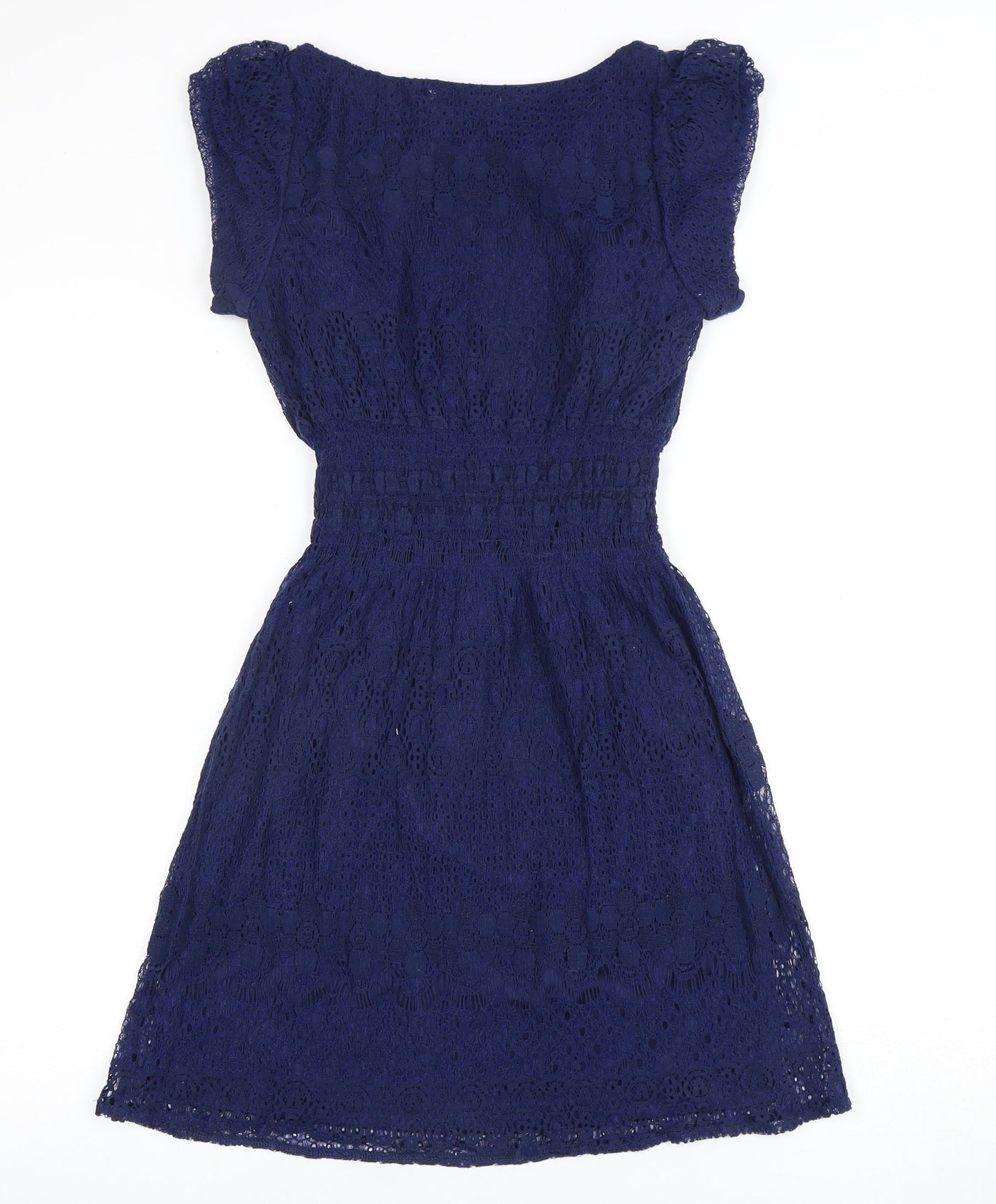 Pinky Women's Blue Dress, Size S, Lined Cotton
