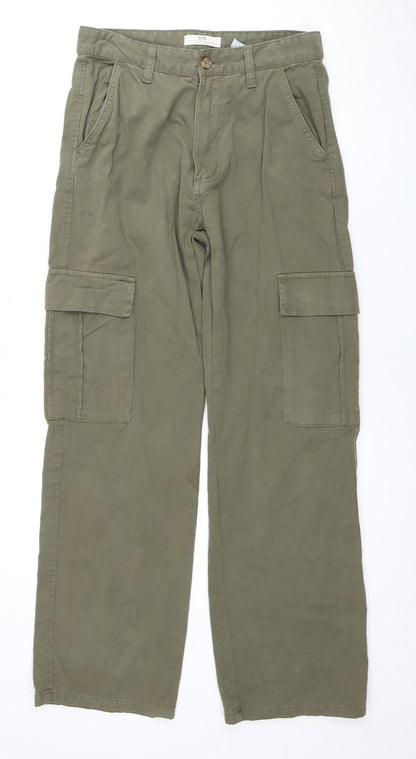 Womens UK Size 12 STR Regular Fit Straight Green Jeans