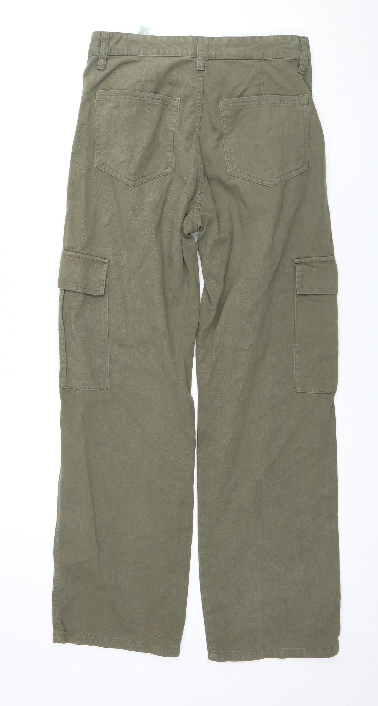 Womens UK Size 12 STR Regular Fit Straight Green Jeans