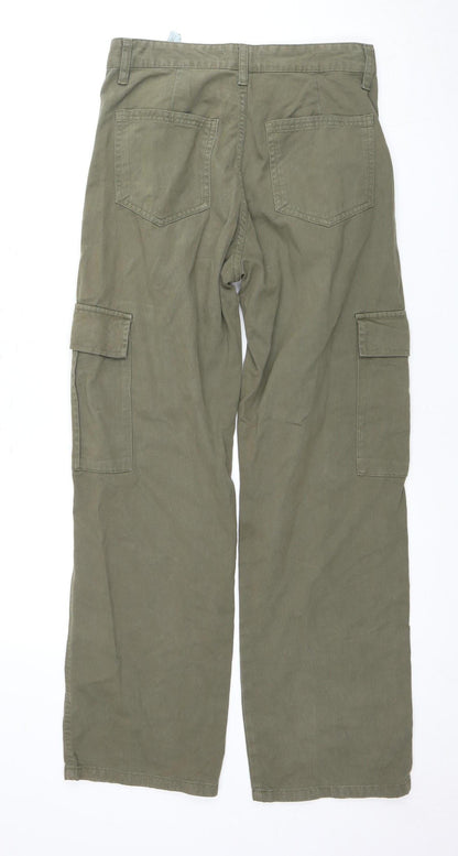 Womens UK Size 12 STR Regular Fit Straight Green Jeans