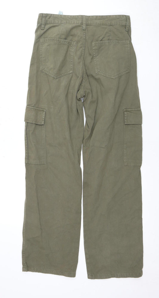 Womens UK Size 12 STR Regular Fit Straight Green Jeans