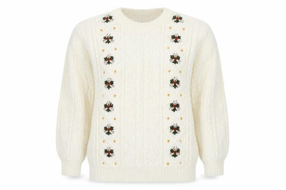 Womens UK Size One Size Avant Garde Ivory Pullover Jumper