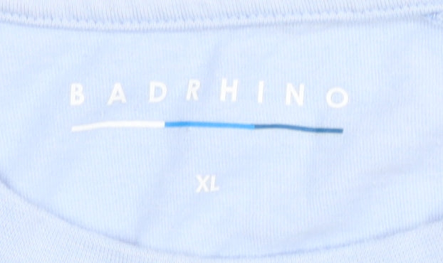 BadRhino Men's Blue XL Camouflage Sleeve T-Shirt