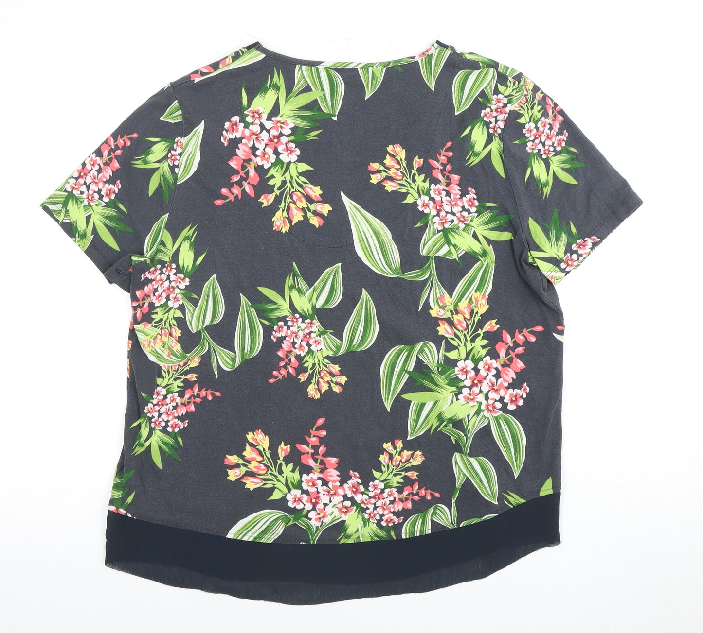 Womens UK Size 14 Marks and Spencer Multicoloured Basic Blouse