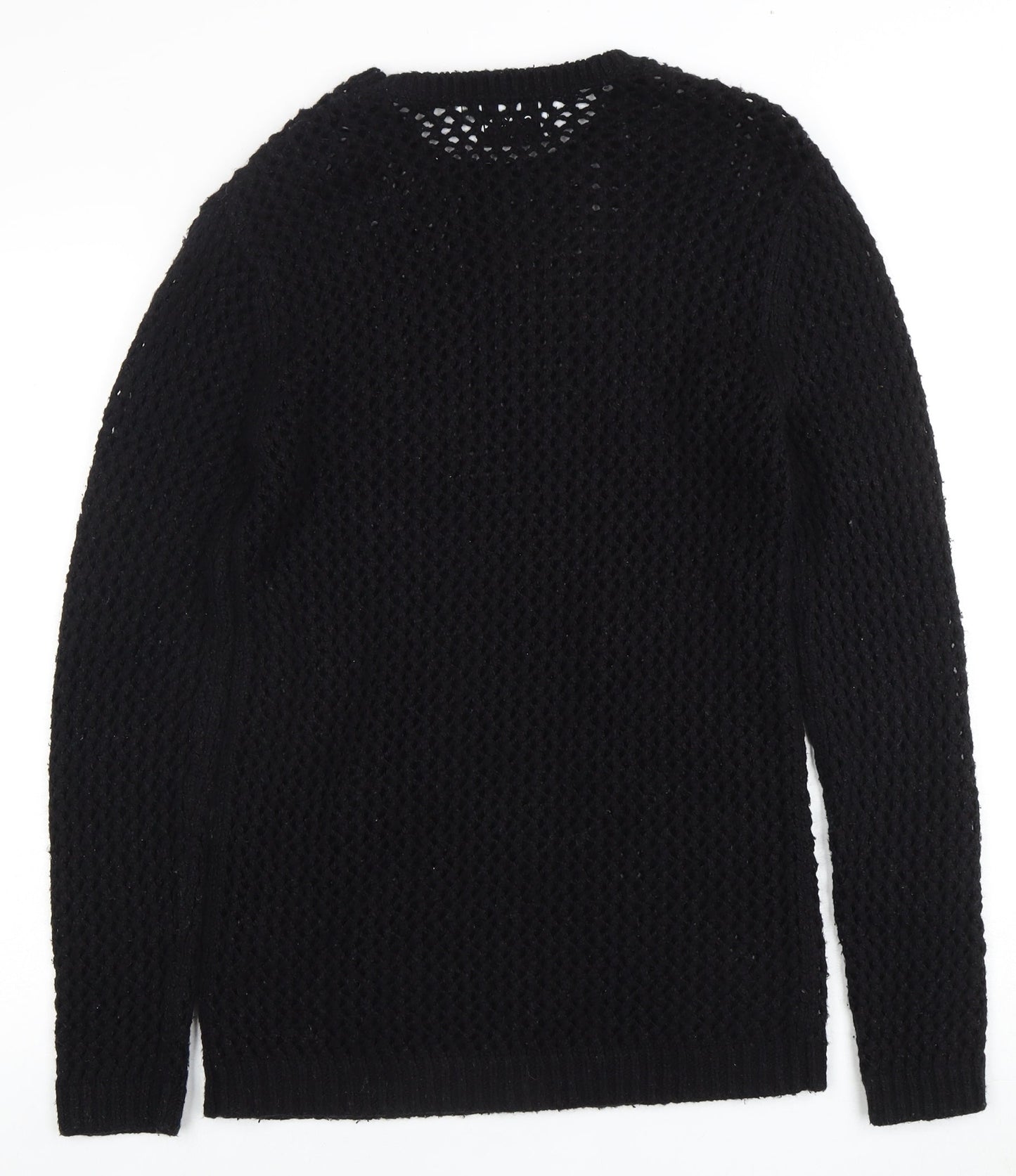 Topman Men's Black Pullover Jumper Size L