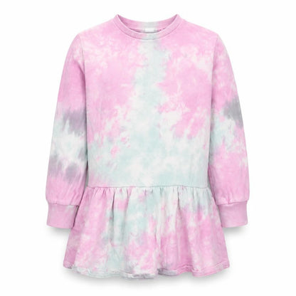 Next Girls Multicoloured Tie Dye T-Shirt Dress, 8Y