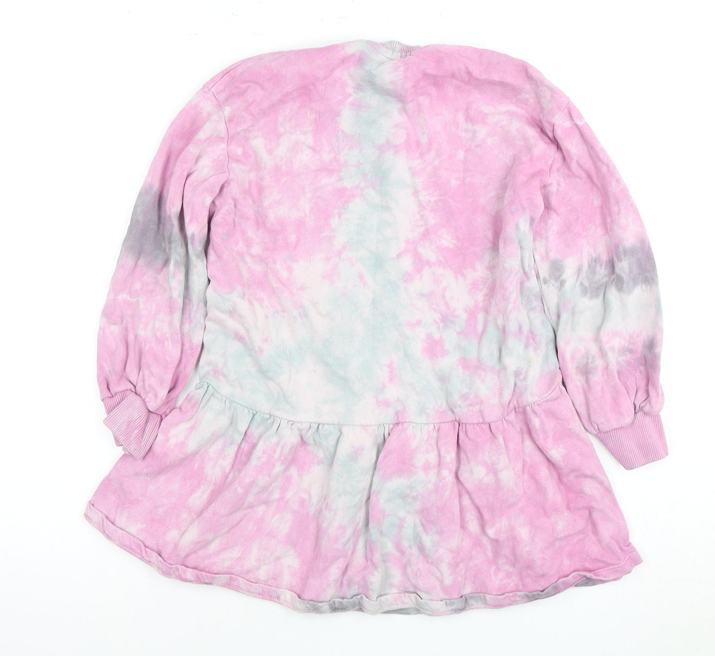 Next Girls Multicoloured Tie Dye T-Shirt Dress, 8Y