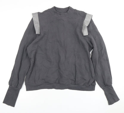 River Island Women's Black Pullover Sweatshirt M