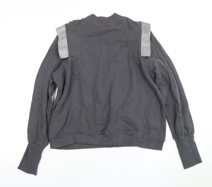 River Island Women's Black Pullover Sweatshirt M