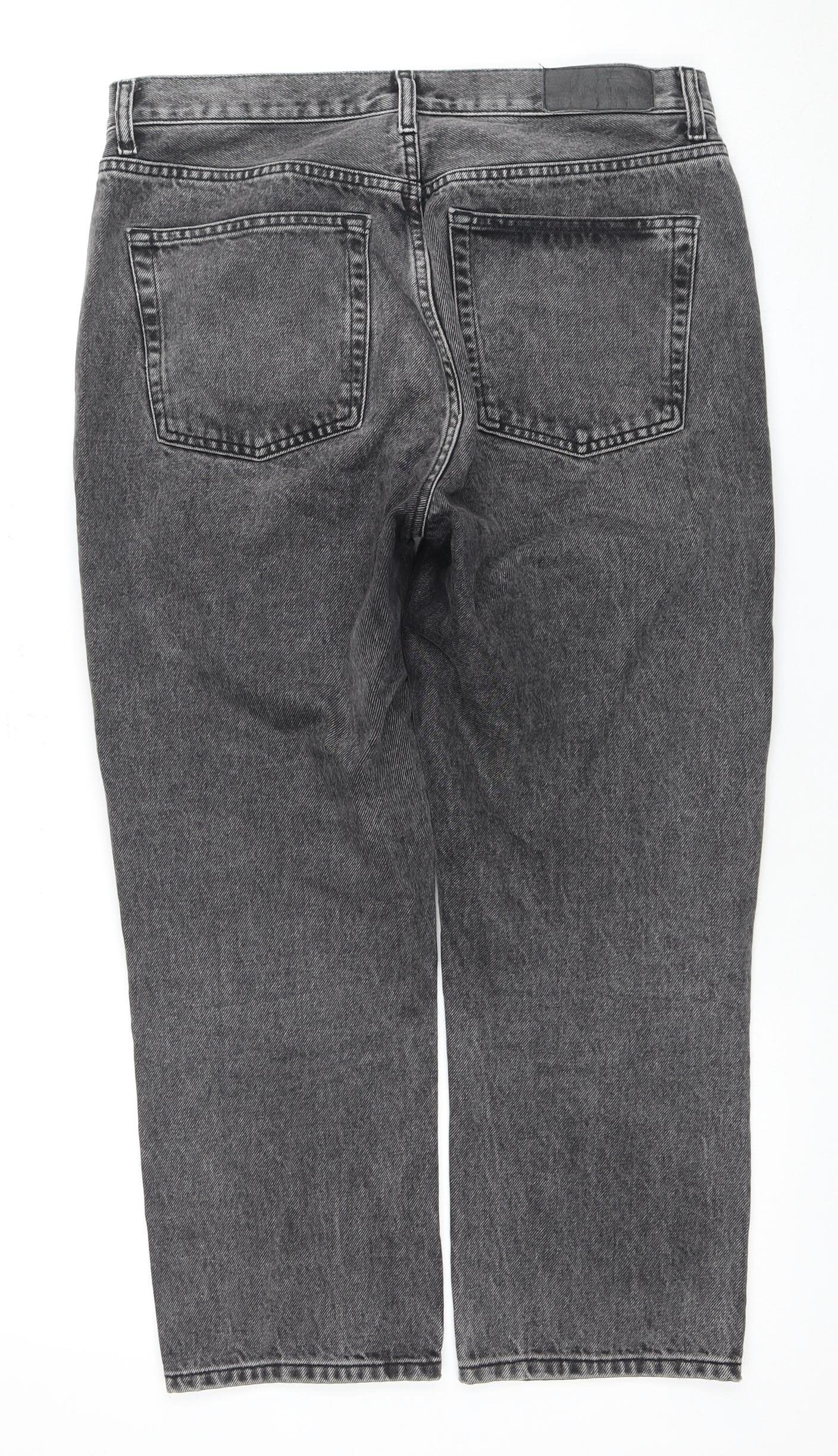 Topshop Women's Grey Straight Jeans Size 10