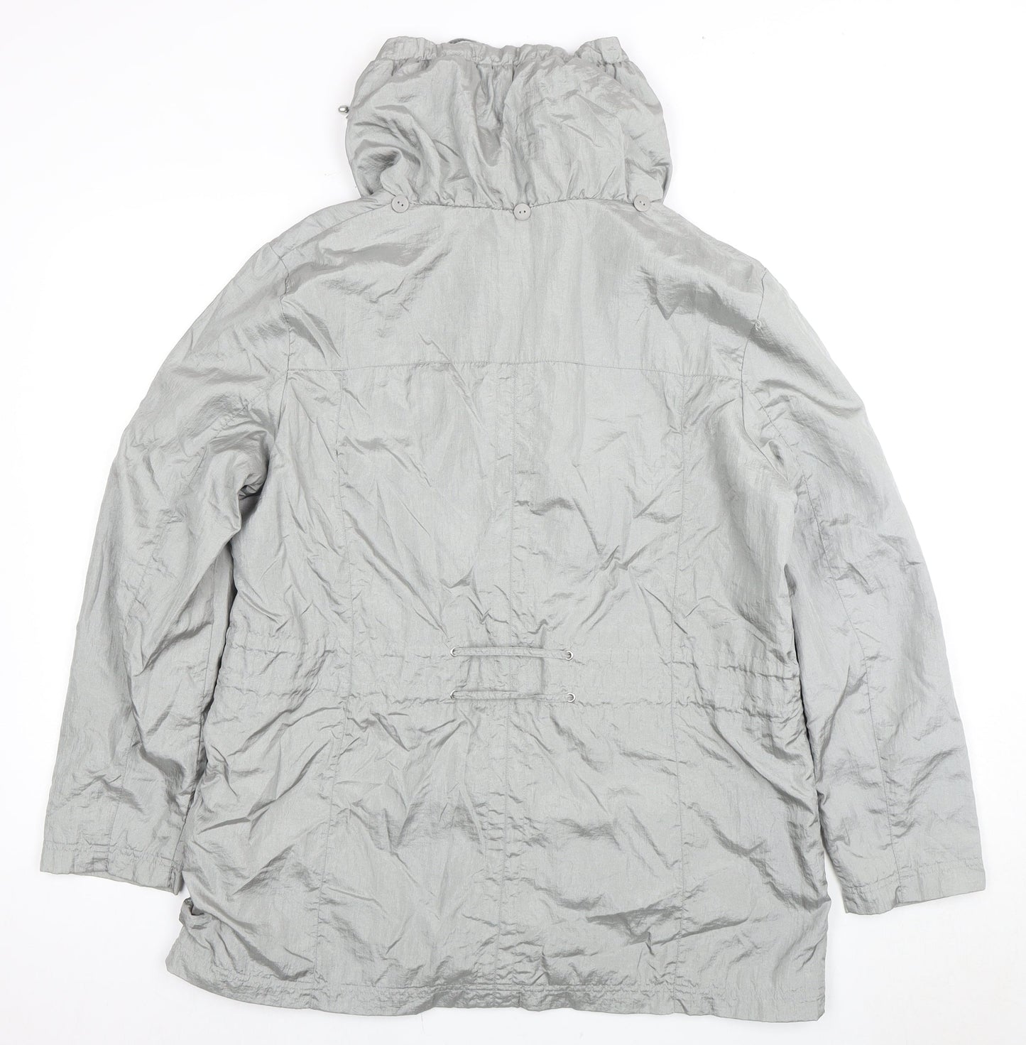 Womens UK Size 16 Bm Collection Grey Parka Coat