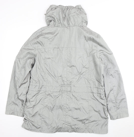 Womens UK Size 16 Bm Collection Grey Parka Coat