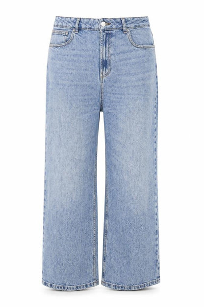 Womens UK Size 4 ASOS DESIGN  Wide-Leg Blue Jeans
