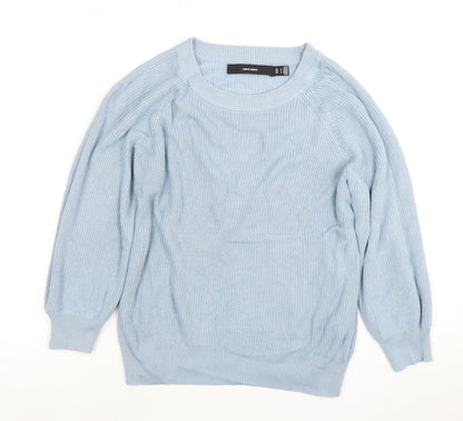 Womens UK Size 8 VERO MODA Blue Pullover Jumper