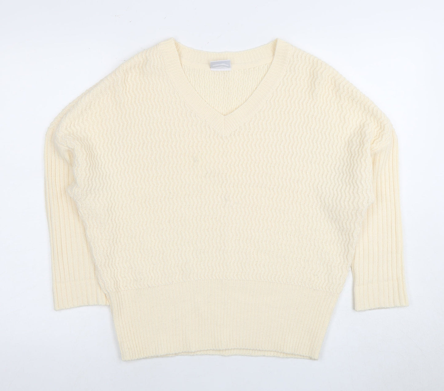 Womens UK Size S Noisy may Ivory Pullover Jumper