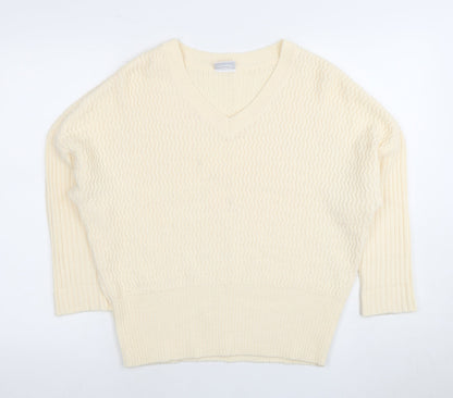 Womens UK Size S Noisy may Ivory Pullover Jumper
