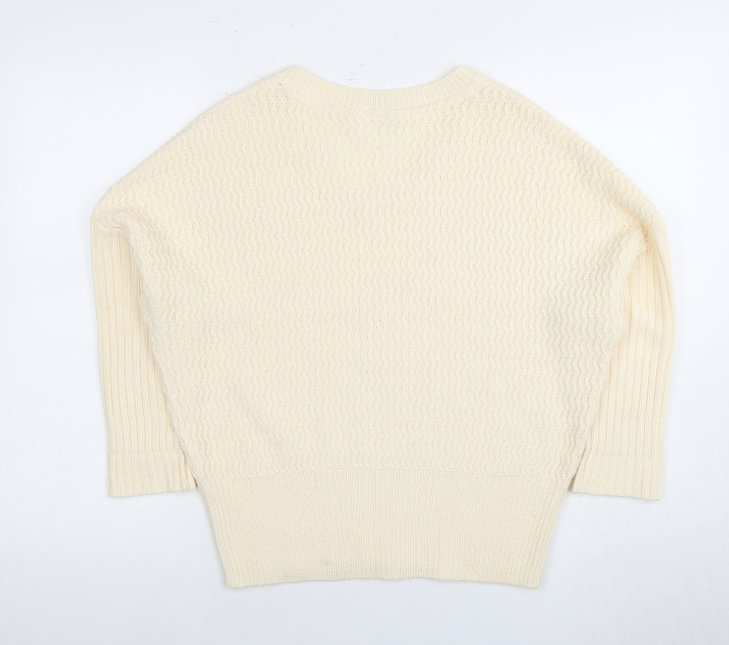 Womens UK Size S Noisy may Ivory Pullover Jumper