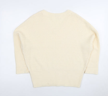 Womens UK Size S Noisy may Ivory Pullover Jumper