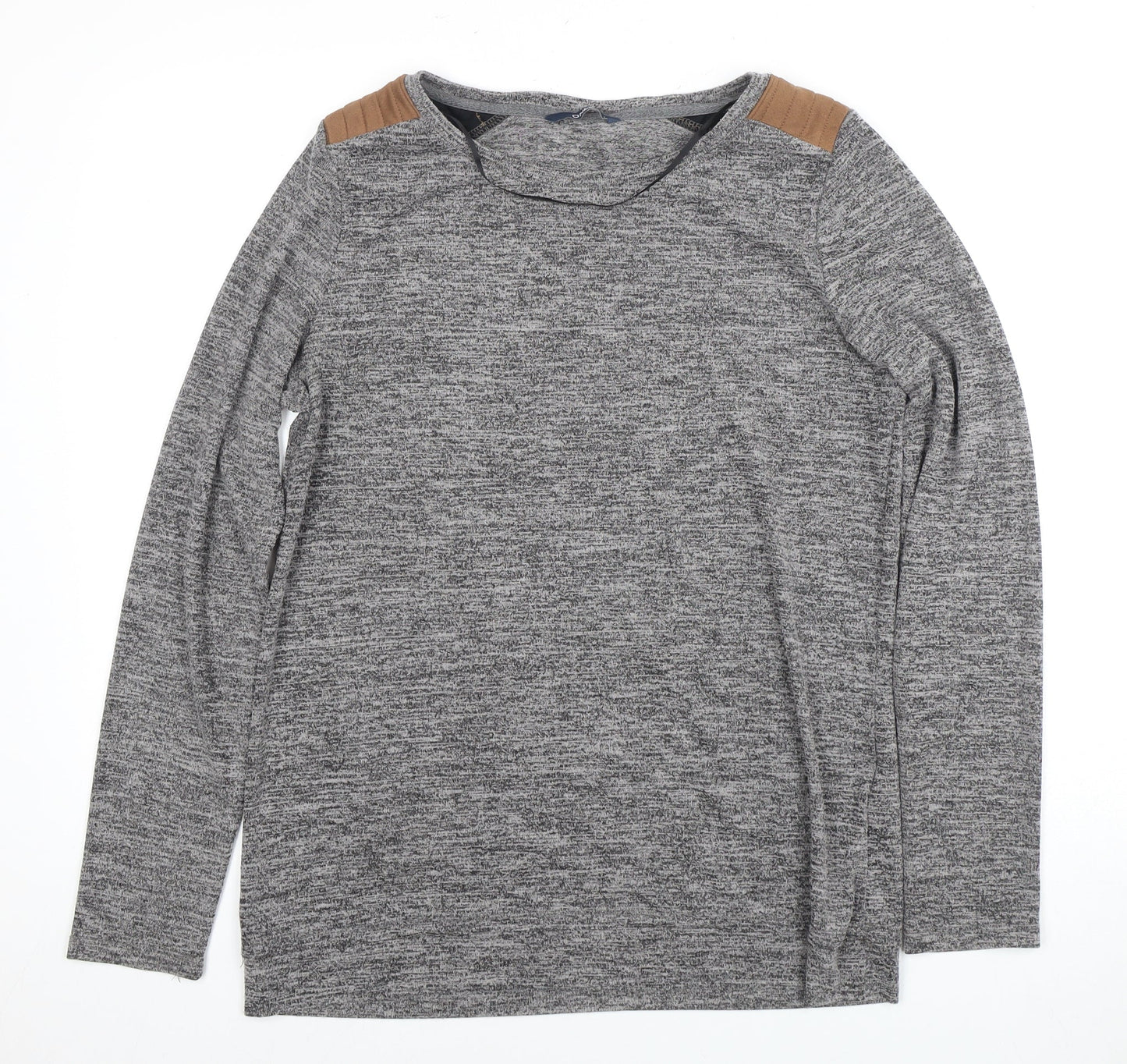 Womens UK Size L Only Grey Jersey T-Shirt