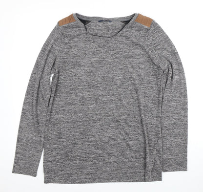 Womens UK Size L Only Grey Jersey T-Shirt