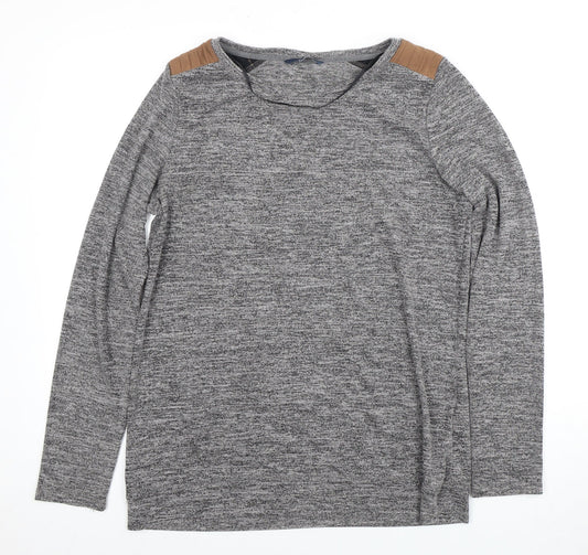 Womens UK Size L Only Grey Jersey T-Shirt