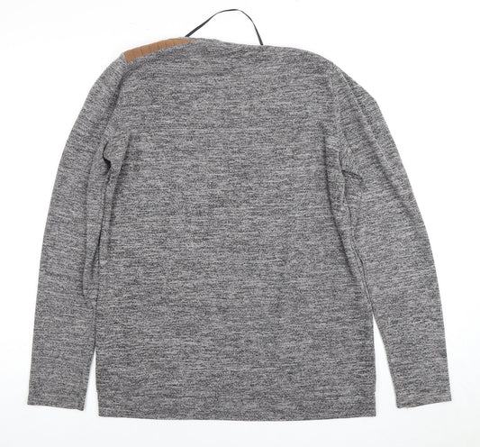 Womens UK Size L Only Grey Jersey T-Shirt