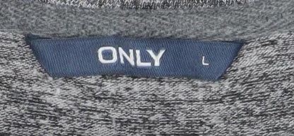 Womens UK Size L Only Grey Jersey T-Shirt